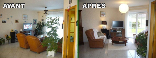 Home Staging dans un salon