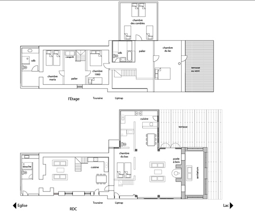 plan maison longere